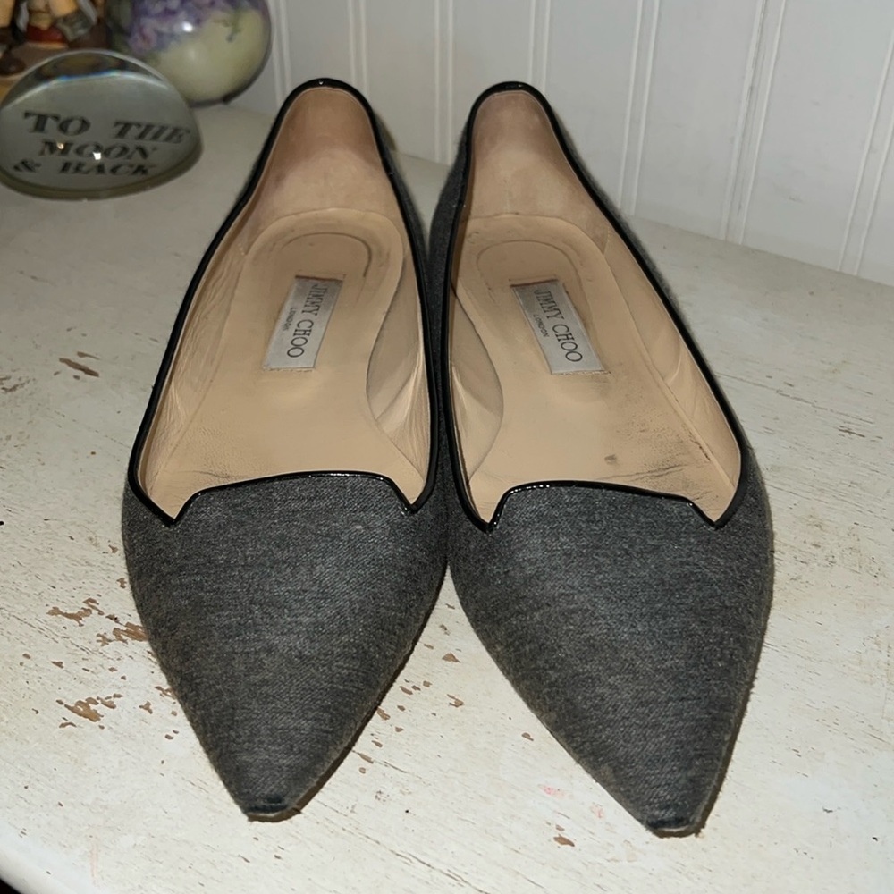 Jimmy Choo gray Romy Women's Flats size 40